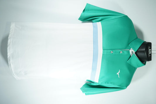 Mizuno Golf Polo / M / Green and White 2