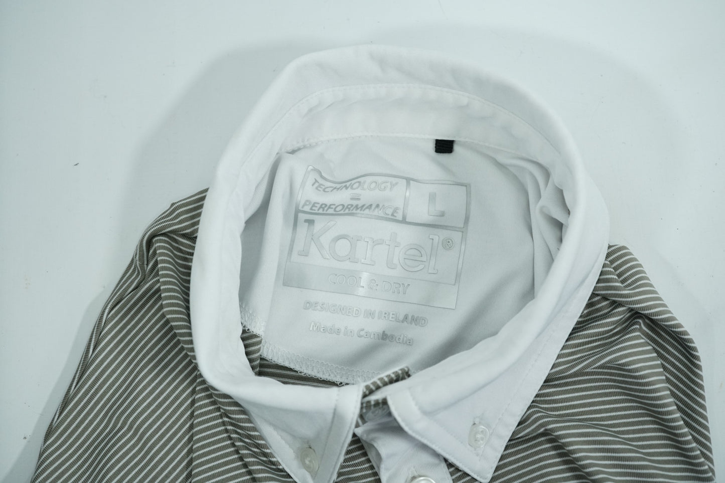 Kartel Golf Polo / L / Grey and White