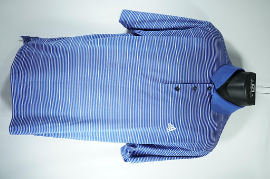 Adidas Golf Polo / L / Blue and White