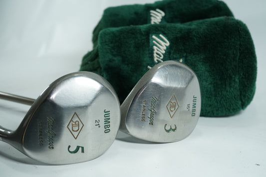 MacGregor RD Jumbo 3 and 5 Woods / Graphite Shafts / New Grips