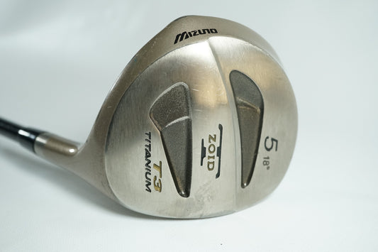 Mizuno TZoid T3 5 Wood 18° / Regular Flex Graphite Shaft / New Grip