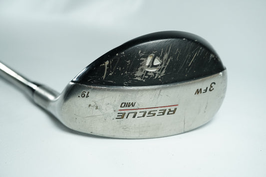 Taylormade Rescue Mid 3 Hybrid 19° / Extra Stiff Flex Graphite Shaft / New Grip