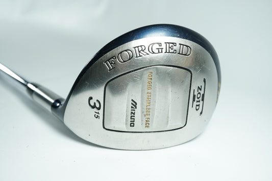 Mizuno TZoid Forged 3 Wood 15° / Regular Flex Steel Shaft / New Grip
