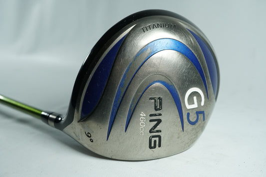 Ping G5 Driver 9° / Regular Flex Graphite Shaft / New Grip