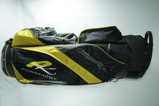 Powakaddy Dri Edition Cart Bag / Black and Yellow / With Rainhood