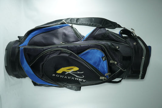 Powakaddy Cart Bag / Black and Blue / With Rainhood