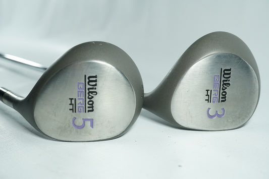 Wilson Berg HT 3 and 5 Woods / Steel Shafts