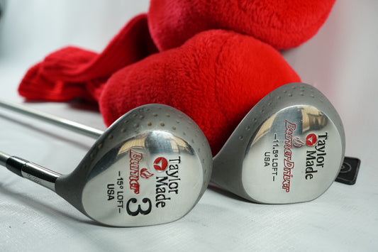 Taylormade Burner 3 and 5 Woods / Stiff Flex Graphite Shafts