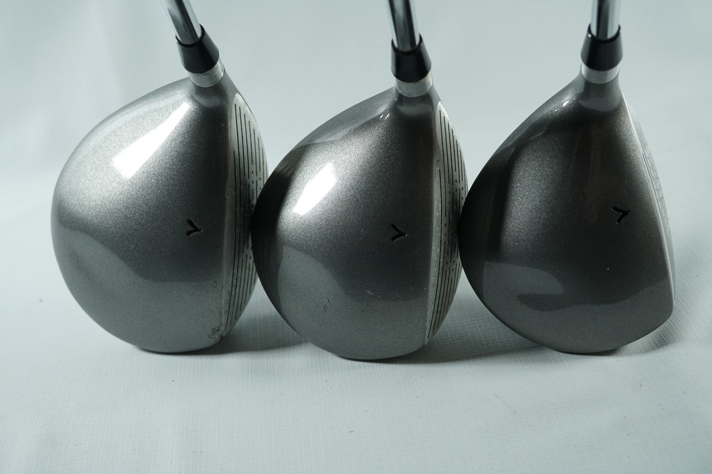 Pinseeker Driver, 3 and 5 Woods / Regular Flex Steel Shafts