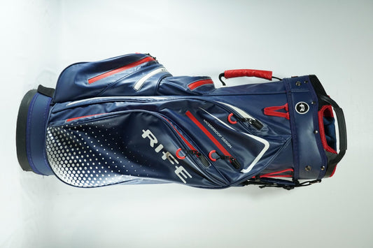 RIFE Waterproof Cart Bag / Blue and Red / With Rainhood