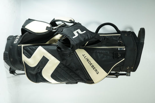 J Lindeberg Stand Bag / Black and Off White