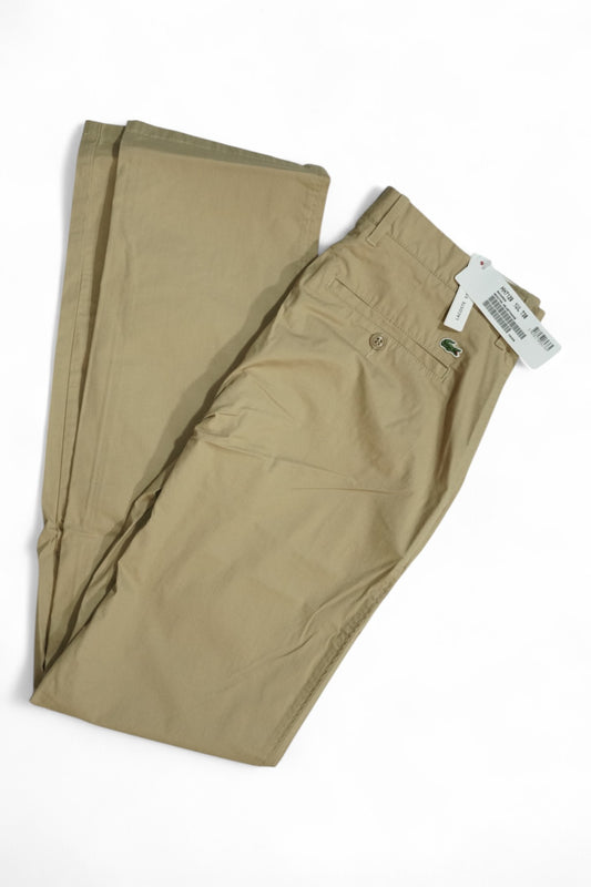 Lacoste Stretch Trousers / Cream / UK 30 / New