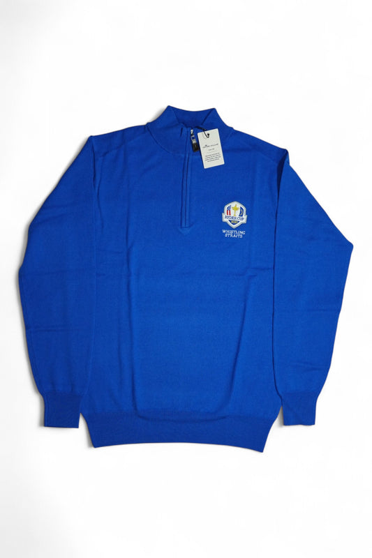 Ryder Cup Whistling Straits Golf Quarter Zip / Blue / Small / New