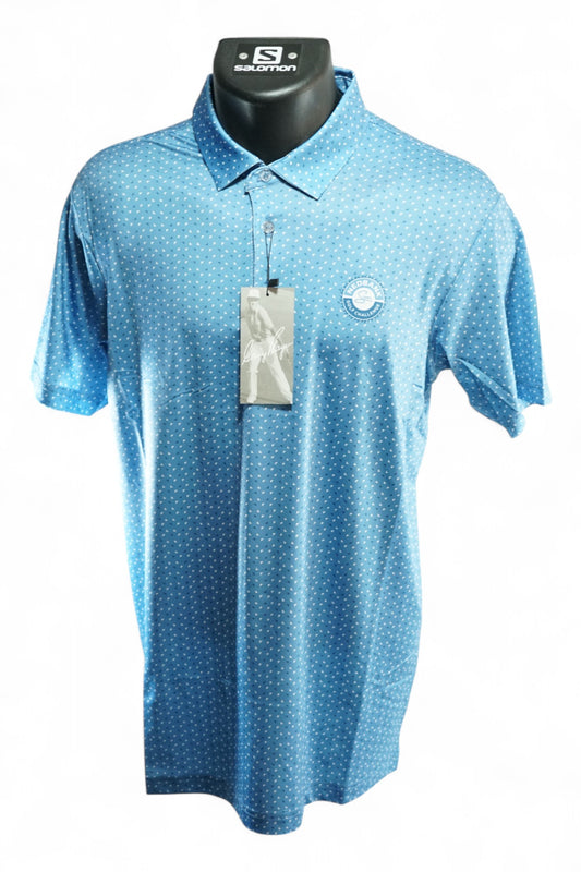 Gary Player Nedbank Golf Polo / Blue Patterned / Small / New