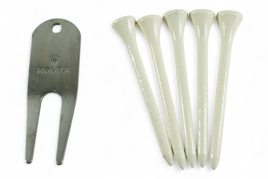 Rolex Golf Divot Tool and Tees