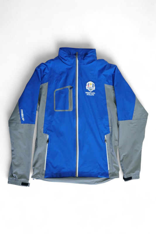 Proquip Ryder Cup 2020 PX7 Storm Force Jacket / Blue and Grey / Small