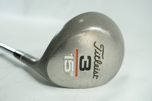 Titleist 3 Wood 15° / Regular Flex Steel Shaft / New Grip