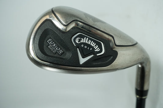 Callaway Fusion Wide Sole Sand Wedge / Regular Flex Graphite Shaft / New Grip