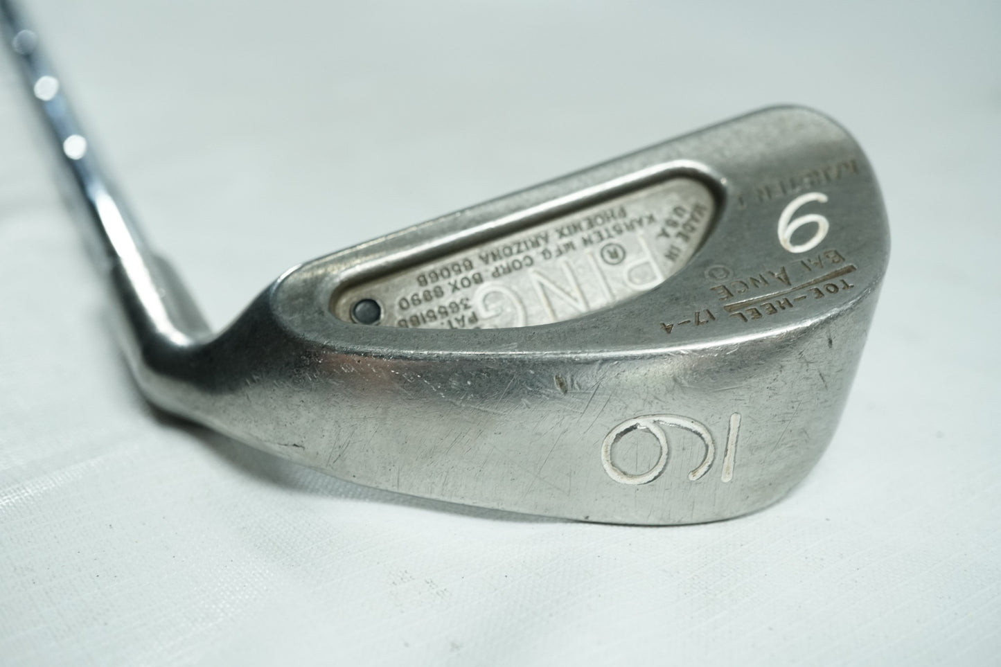 Ping Karsten 1 9 Iron / Black Dot / Stiff Flex Steel Shaft / New Grip