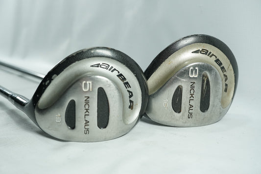 Nicklaus Air Bear 3 and 5 Woods / Graphite Shafts