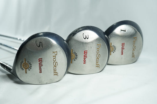 Wilson Prostaff Driver, 3 and 5 Woods / Steel Shafts