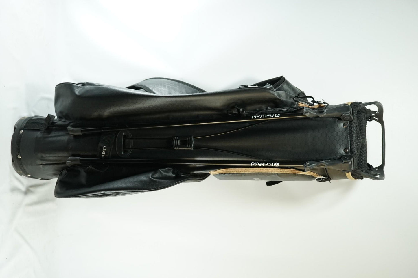 Fastfold Orbiter Waterproof Stand Bag / Black and Gold / With Rainhood
