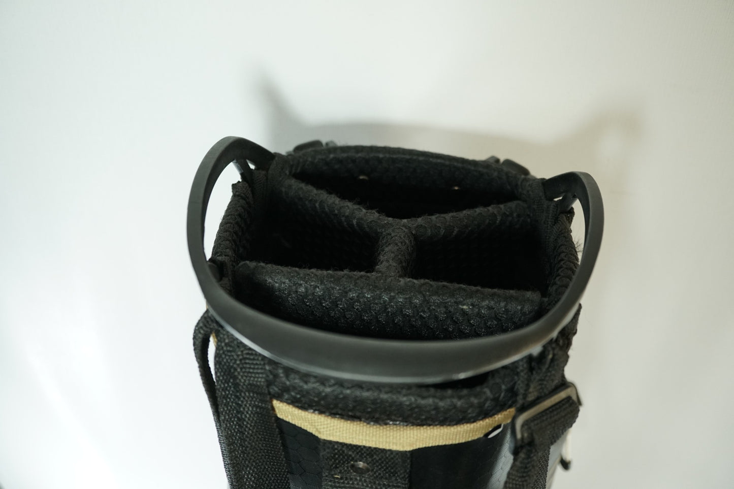 Fastfold Orbiter Waterproof Stand Bag / Black and Gold / With Rainhood
