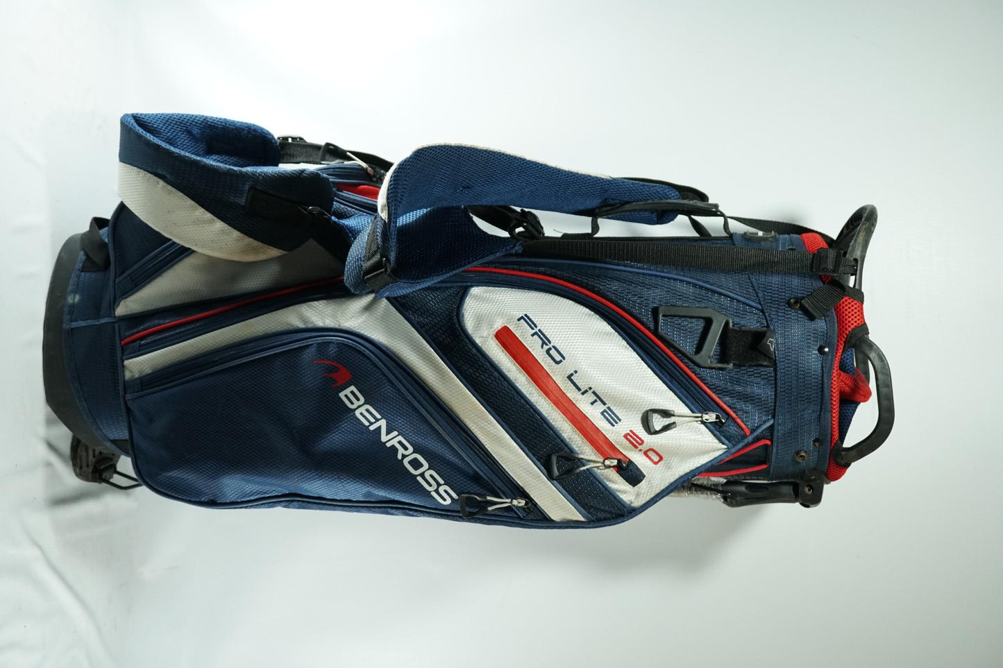 Ben Ross Pro Lite 2.0 Stand Bag / Blue and White / With Rainhood