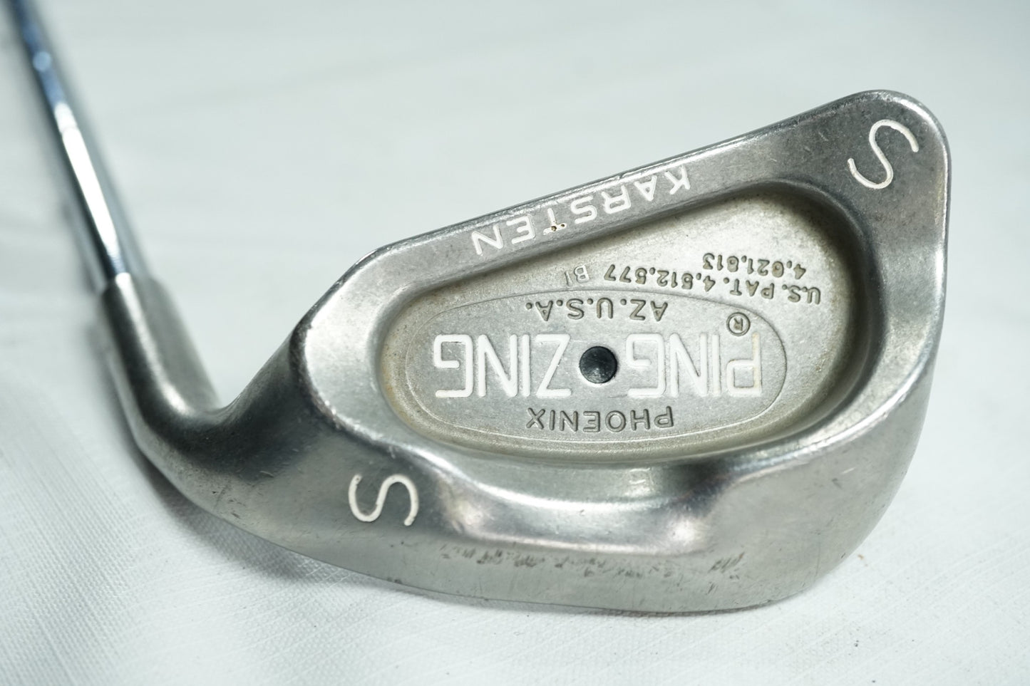 Ping Zing Sand Wedge / Black Dot / Stiff Flex Steel Shaft / New Grip
