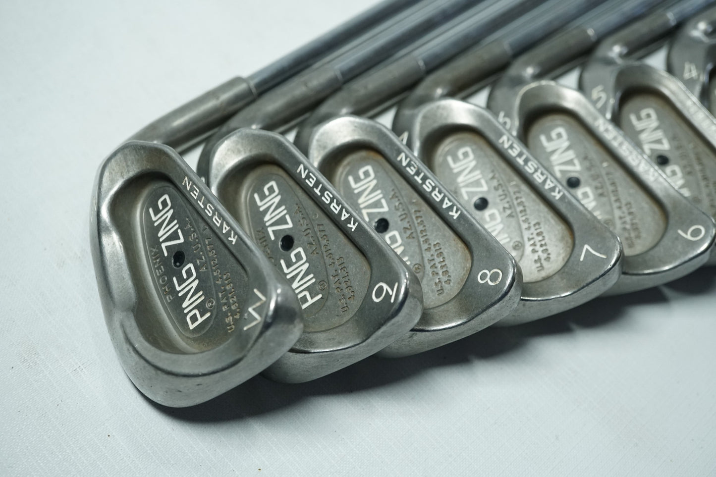 Ping Zing Irons / Black Dot / 3-PW / Stiff Flex Steel Shafts / New Grips