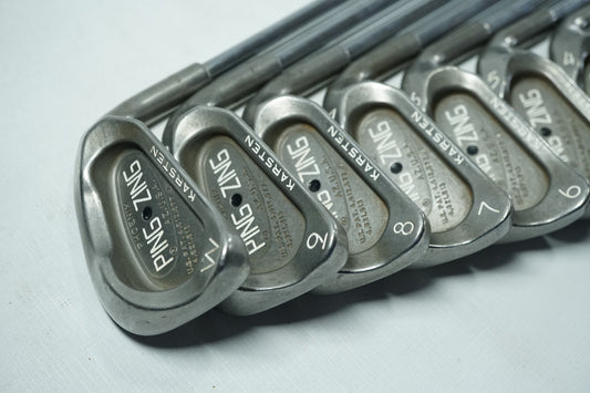 Ping Zing Irons / Black Dot / 3-PW / Stiff Flex Steel Shafts / New Grips
