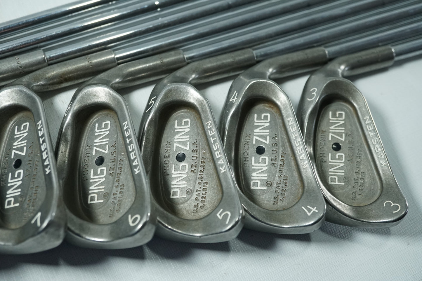 Ping Zing Irons / Black Dot / 3-PW / Stiff Flex Steel Shafts / New Grips