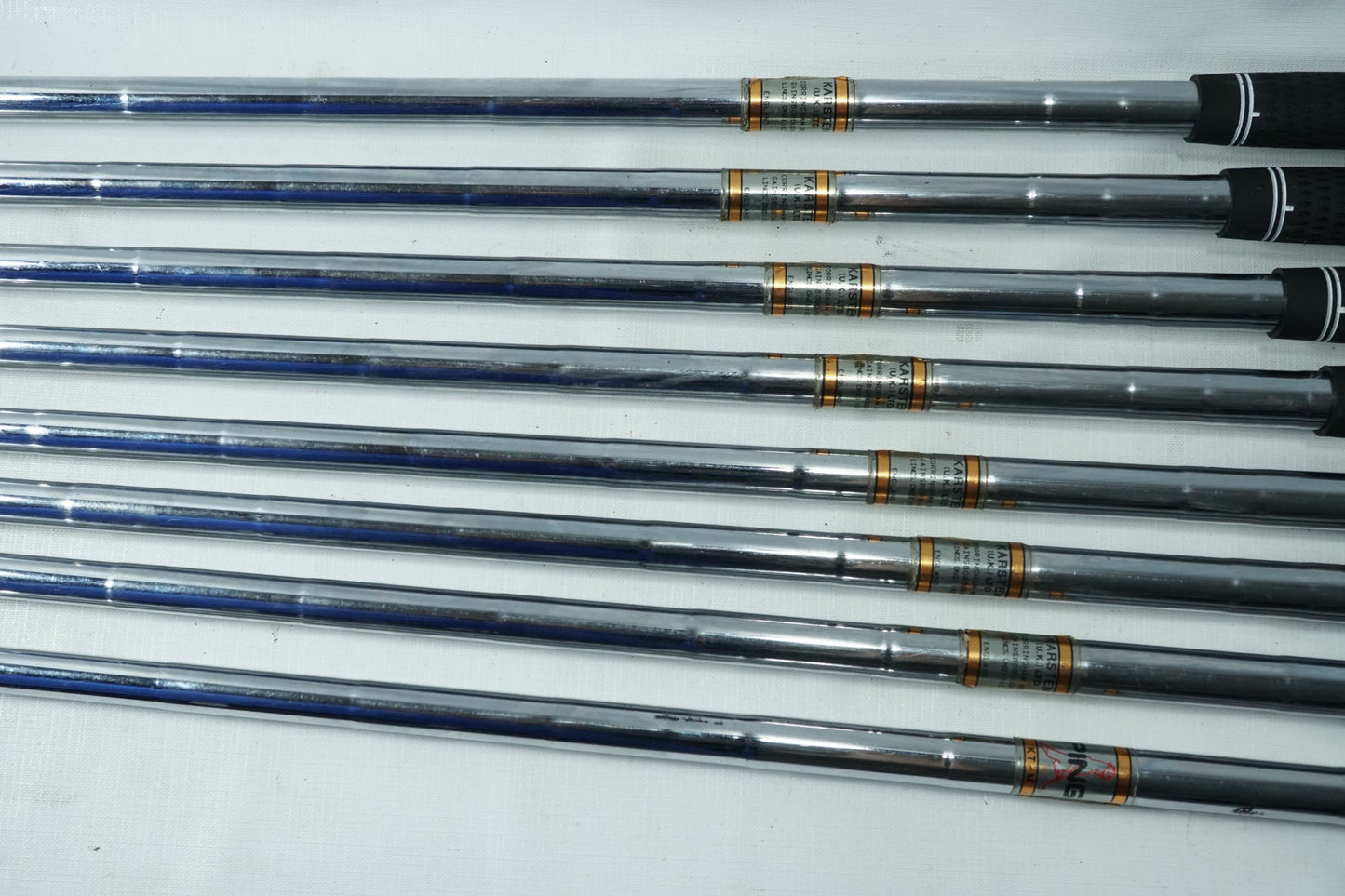 Ping Zing Irons / Black Dot / 3-PW / Stiff Flex Steel Shafts / New Grips
