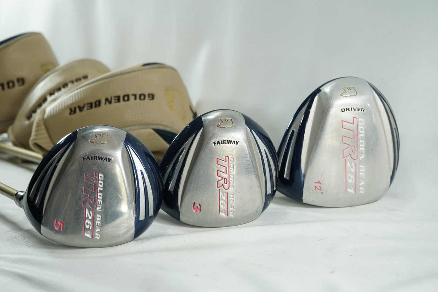 Golden Bear TR261 Driver, 3 and 5 Woods / Ladies Flex Graphite Shafts / New Grip