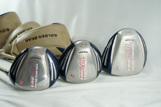 Golden Bear TR261 Driver, 3 and 5 Woods / Ladies Flex Graphite Shafts / New Grip
