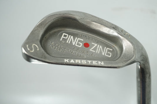Ping Zing Sand Wedge / Red Dot / Stiff Flex Steel Shaft / New Grip