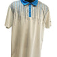 Ben Ross Golf Polo / Blue and White / Large