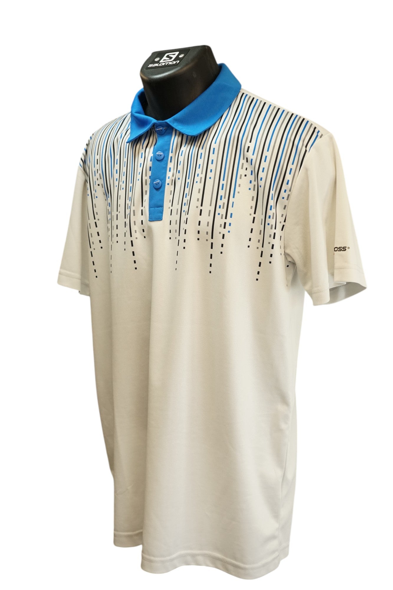 Ben Ross Golf Polo / Blue and White / Large