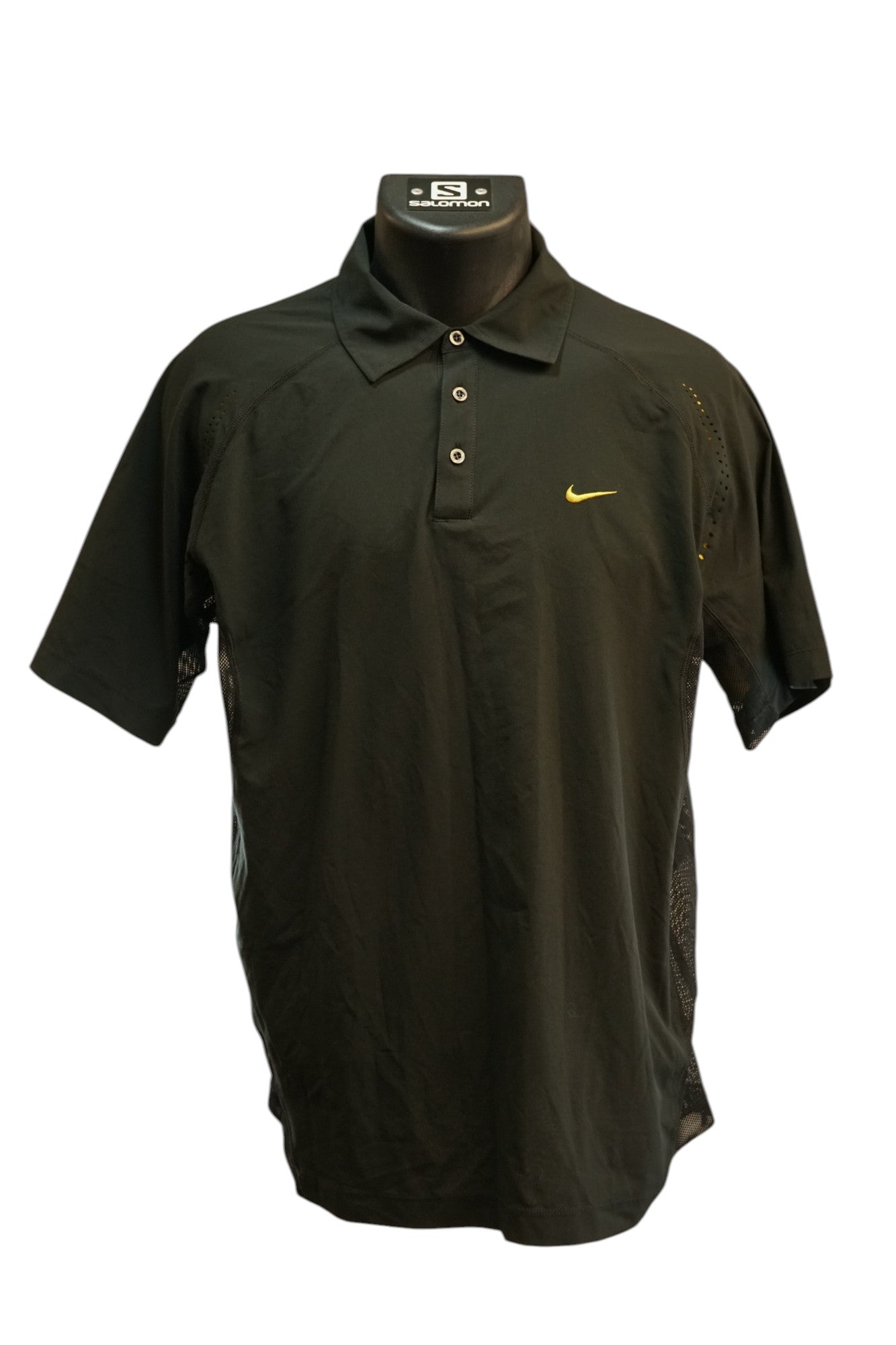 Nike Golf Polo / Black and Yellow / Medium