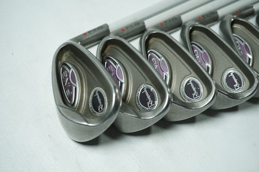 Ping Rhapsody Irons / Red Dot / 6-SW / Ladies Flex Graphite Shafts