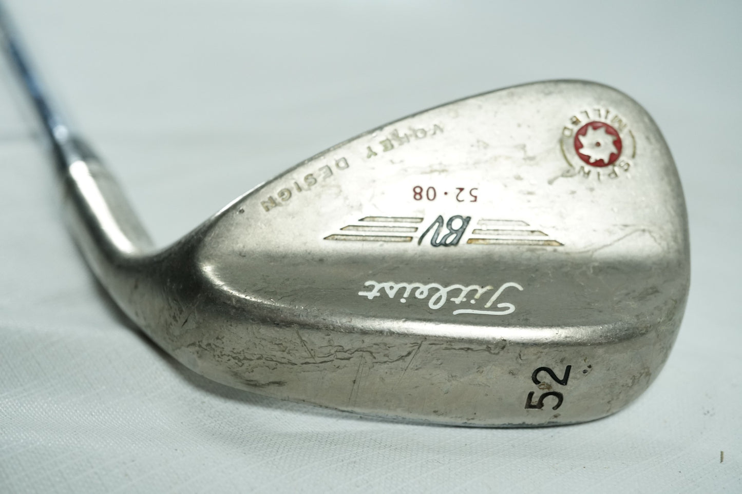 Titleist Vokey Spin Milled 52° Gap Wedge / Wedge Flex Steel Shaft / New Grip