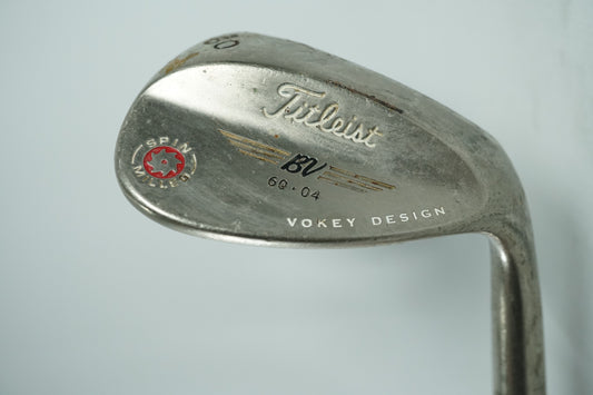 Titleist Vokey Spin Milled 60° Lob Wedge / Wedge Flex Steel Shaft / New Grip / 1