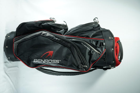 Ben Ross Cart Bag / Black and Red / With Rainhood