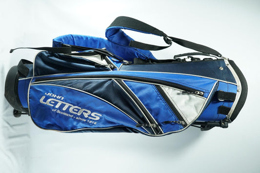 John Letters Stand Bag / Blue and White / With Rainhood
