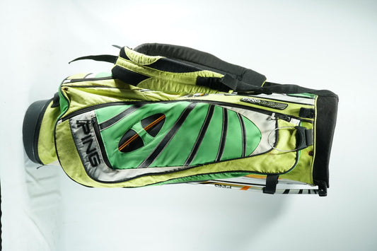 Ping Freestyle Stand Bag / Green and Yellow / With Rainhood