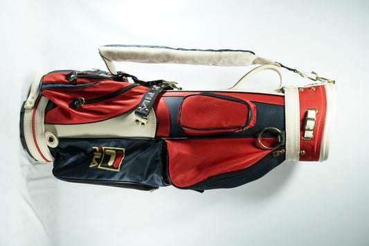FILA Vintage Cart Bag / Red, White and Blue / With Rainhood