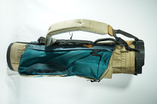 Sun Mountain Front 9 Deluxe Golf Bag / Beige and Green