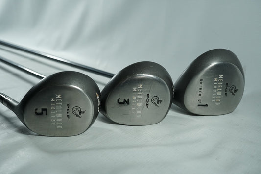 PGF Metalwood Driver, 3 Wood and 5 Wood / Regular Flex Graphite Shafts
