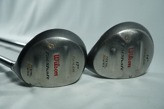 Wilson Fatshaft 3 and 5 Woods / Regular Flex Graphite Shafts