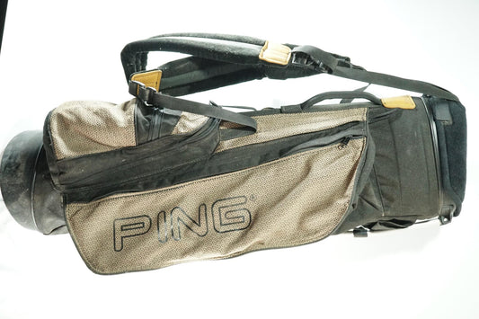 Ping Vintage Hoofer Stand Bag / Black and Bronze